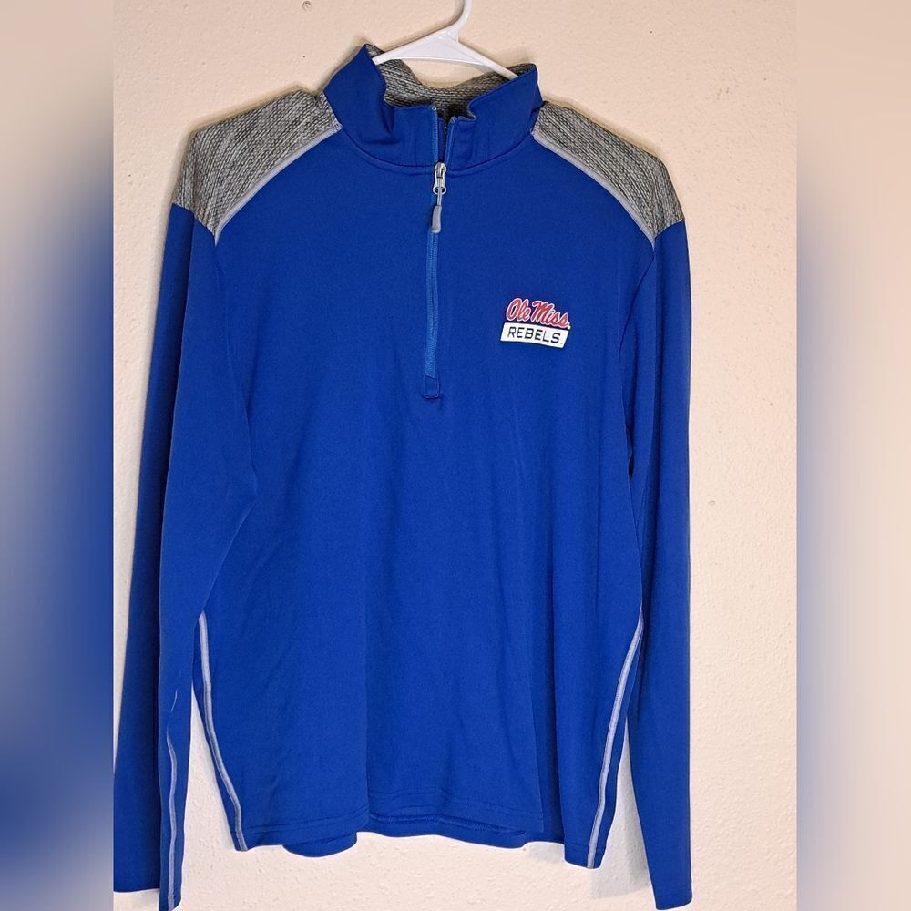 Champion Ole Miss Rebels quarter zip pull over size large